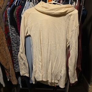 Columbia Cream Cowl Neck Shirt